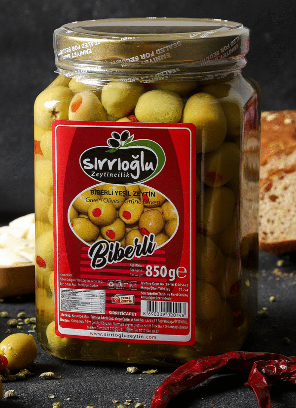 Sırrıoğlu Biberli Yeşil Zeytin